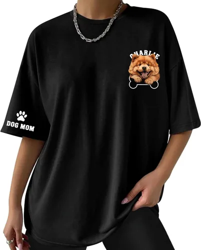 Vista 2 de Nazenti Sudadera con capucha para perro, camisa para perro, camisa para mamá, regalos para mamá para mujeres, suéter de perro para mujer, sudadera
