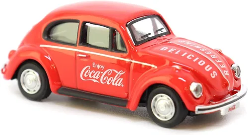 Vista 9 de Motor City Classics Coca-Cola Diecast Collectible Volkswagen Beetle 1966 escala 1:72 modelo 472005 con licencia
