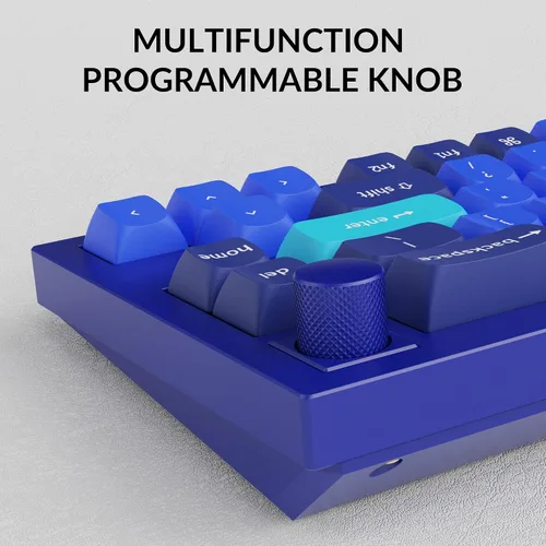 Vista 3 de Keychron Q2 - Perilla de teclado mecánico personalizado con cable, diseño del 65% QMKVIA, macro programable con interruptor Gateron G Pro Brown