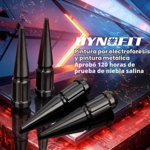 Vista 5 de Dynofit Tuercas de Orejeta con Picos 9/16-18 Compatibles con Dodge Ram 1500 2500 3500 1994-2011, 32pcs Tuercas con Picos de Estilo de Una Pieza
