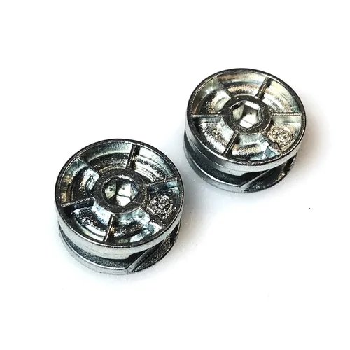 Vista 3 de ReplacementScrews Cerraduras de rueda de leva compatibles con IKEA Parte 115349 (TYSSEDAL, HEMNES), levas en espiral de 0.984 in, versión pequeña