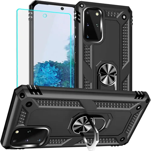 Vista 9 de Yiakeng Funda para Samsung Galaxy S20 FE, funda Galaxy S20 FE 5G con protector de pantalla HD, fundas protectoras de grado militar con anillo