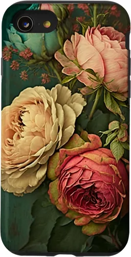 Vista 18 de Boho Shabby Chic Bohemian Roses Vintage Funda con diseño de flores y flores para iPhone 17
