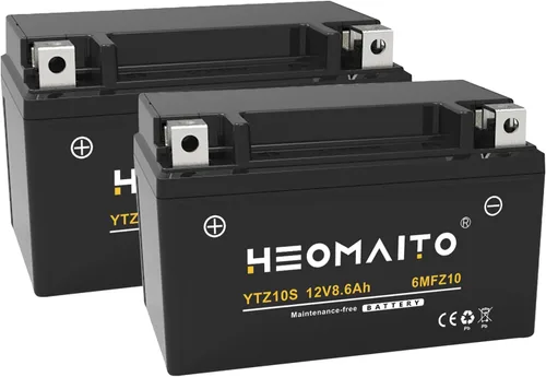 Vista 9 de Batería YTZ10S-BS, 12V 8.6Ah, 10HR, 310 CCA, 6MFZ10 Batería recargable sin mantenimiento SLA AGM para motocicleta, 1 paquete