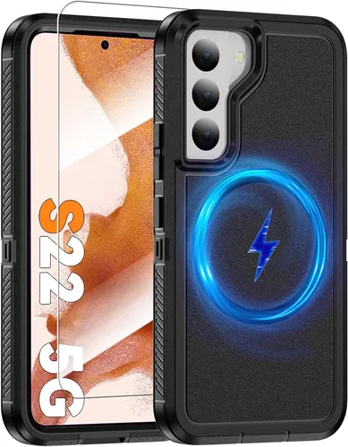 Vista 63 de Funda magnética para Samsung Galaxy S24+ Plus compatible con carga Magsafe [protector de pantalla de vidrio]