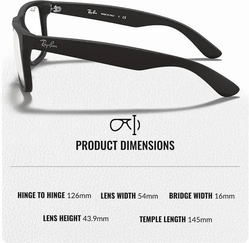 Vista 43 de Ray-Ban RB4165 JUSTIN CLASSIC - Gafas de sol de forma cuadrada con kit oficial de gafas