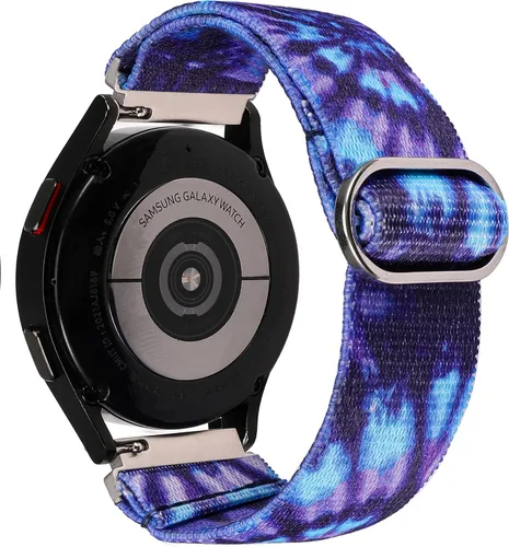 Vista 18 de TOYOUTHS Correa elástica de nylon de 20mm compatible con Samsung Galaxy Watch 7/6/5/4/FE/Active 2 de 40mm 44mm/Watch 6 Classic de 43/47mm/Watch 5