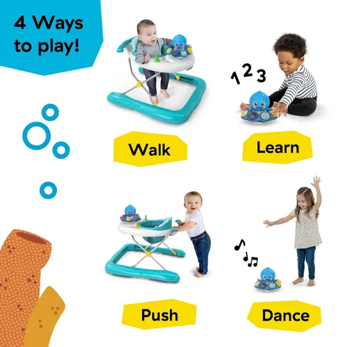 Vista 3 de Baby Einstein Step & Twirl Opus - Caminante de actividades 4 en 1, musical, para bebés de 6 a 24 meses