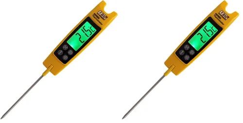 Vista 5 de UEi PDT655 - Termómetro de bolsillo plegable de temperatura diferencial, termómetro digital HVAC con pantalla retroiluminada y montaje magnético