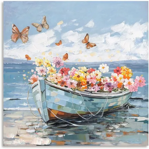Vista 16 de ATELIYISHU Lienzo decorativo para pared, imágenes al aire libre, arte de pared, impresionismo, paisaje de naturaleza serena, pintura al óleo
