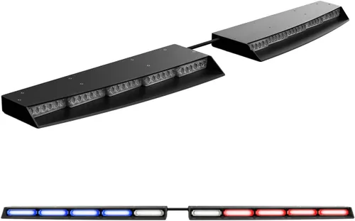 Vista 13 de Raptor Elite Striker-TIR - Barra de luz LED para visera interior (ámbar)