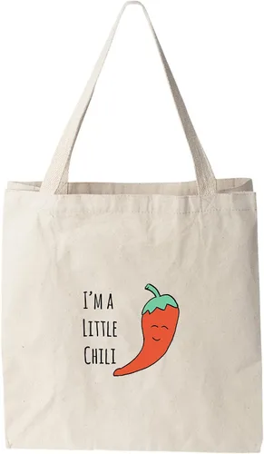 Vista 15 de Moonlight Makers 100% lona de algodón, bolsa de mano natural, bolso a todo color, diseño divertido - Veggie Negro