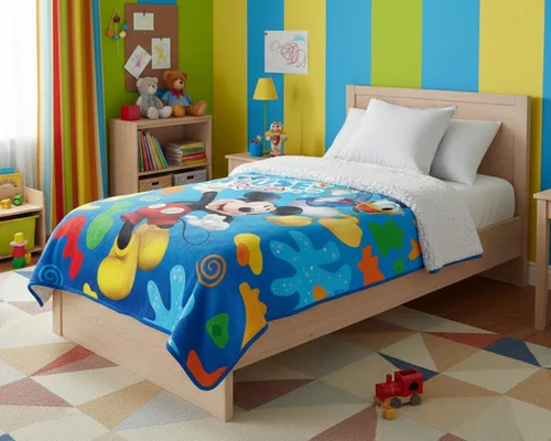Vista 4 de Northwest - Manta Sherpa de Mickey Mouse de tacto de seda, 60" x 80", Buddies Rule