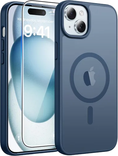 Vista 357 de FNTCASE - Funda para iPhone 16 Pro: magnética, mate, translúcida, de grado militar, protectora contra caídas, resistente, fina, duradera y a prueba