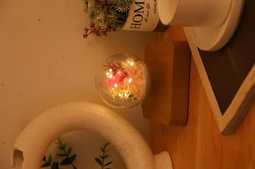 Vista 9 de Flor de levitación magnética, flores eternas reales y eternas, lámpara de luz LED de levitación flotante, luz decorativa para niños, amantes y amigos