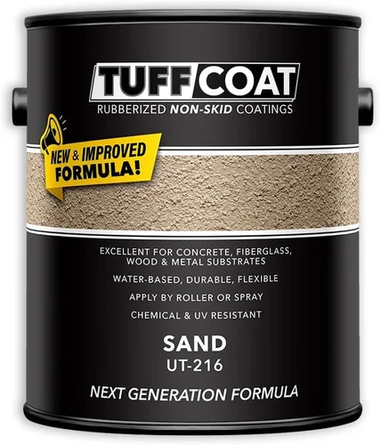 Vista 16 de TUFF Coat UT-100 revestimiento antiderrapante, 1 galón Blanco