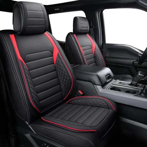 Vista 7 de YIERTAI Fundas de asiento F150 compatibles con Ford F150 2009-2025 2026 2017-2026 F250 F350 F450 Crew Cab Supercab XLT Super Duty Lariat Supercrew