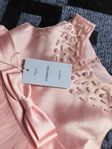 Vista 4 de COMISARA - Vestido formal para niña, para boda o desfile, tallas 6M-9T