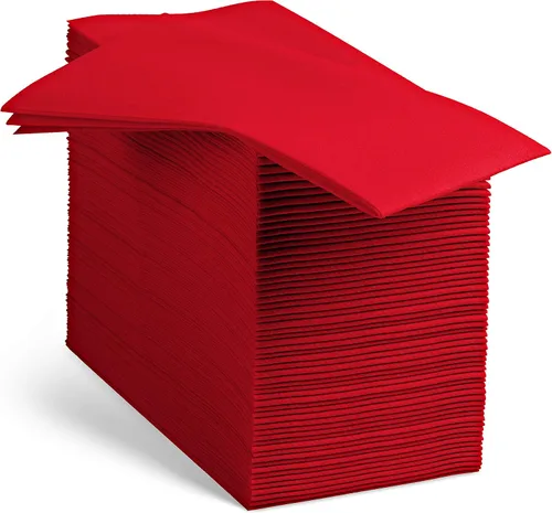 Vista 15 de 100 servilletas de papel de color beige con tacto de lino, suaves y absorbentes, para cocina, fiesta, boda, baño o cualquier ocasión (paquete de 100)