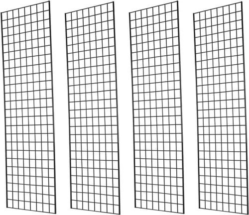 Vista 8 de Paneles de rejilla de grado comercial – Panel de rejilla resistente para cualquier exhibición minorista, 2 pies de ancho x 4 pies de alto, 3 paneles