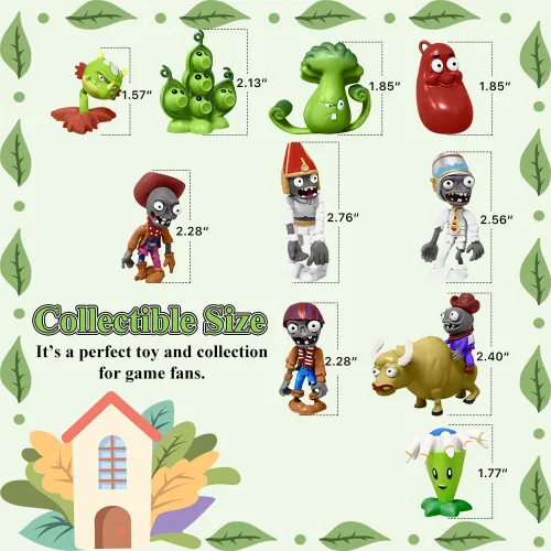 Vista 2 de Genqiang Juego de figuras de acción, 10 piezas de minifiguras, serie de juegos sorpresa, juguetes de PVC para niños y fanáticos, ideal
