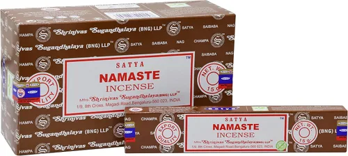 Vista 6 de EARTH Satya Super Hit Yoga Ritual Varillas de incienso de 15 GMS (paquete de 12) (certificado verde) Agarbatti indio perfumado enrollado a mano