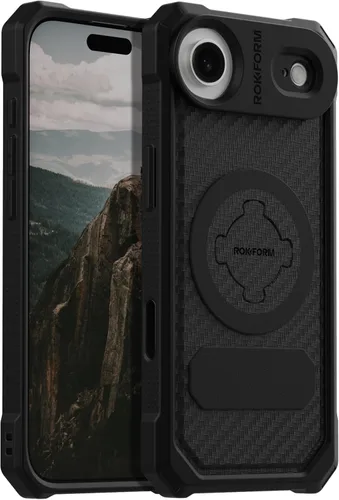 Vista 10 de Rokform Funda rígida compatible con iPhone 17, cubierta magnética (Negro)