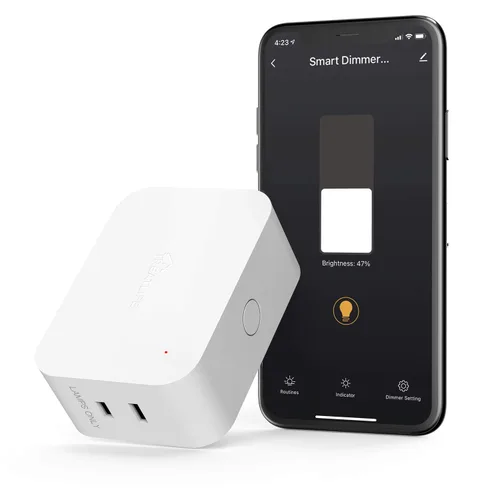 Vista 9 de Treatlife - Enchufe de atenuación inteligente Alexa, interruptor de atenuación de lámpara enchufable para LED regulable, CFL, bombillas halógenas e