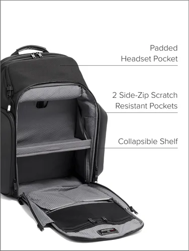 Vista 12 de TUMI Alpha Bravo Esports Pro Mochila grande, se adapta a portátiles de 15