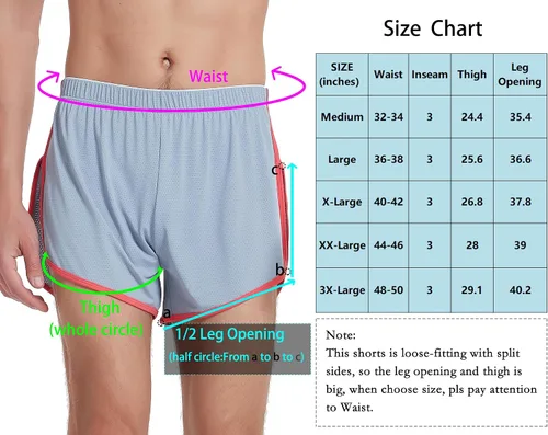 Vista 7 de Pantalones cortos de correr de malla para hombre con abertura lateral