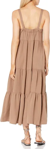 Vista 2 de The Drop Vestido largo Britt escalonado para mujer