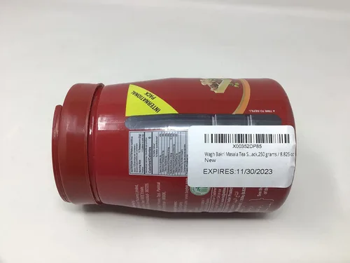Vista 7 de Wagh Bakri Masala Tea Hojas de té especiadas en paquete de exportación, 8.825 onzas
