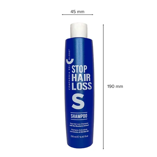 Vista 3 de Compagnia Del Colore Champú Stop Loss con extracto de arándano bio - Brillo de labios estrellados gratis 0.3 fl oz (8.5 fl oz/8.45oz)