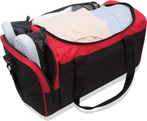 Vista 8 de Jetstream Bolsa de viaje resistente con múltiples bolsillos para gimnasio y deportes