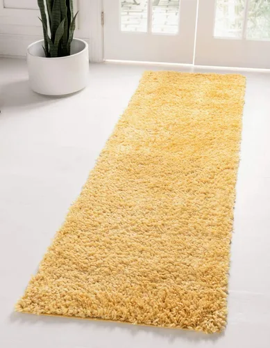 Vista 341 de Unique Loom Colección Davos Shag - Alfombra Lino
