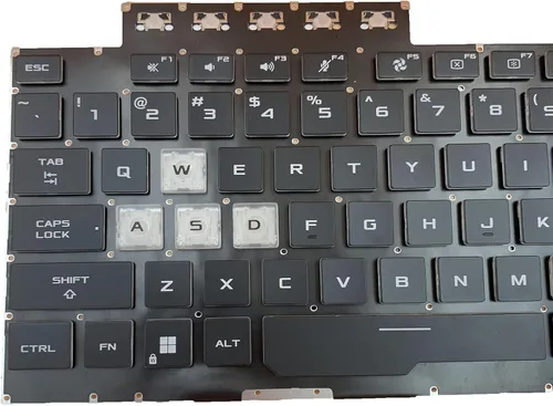Vista 5 de Teclado de repuesto para portátil con retroiluminación de colores RGB para ASUS TUF Gaming 8 F15 FX506 FA506 FA506II FX506H FA506Q FX506L FA506H F17
