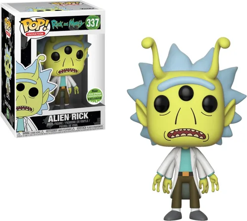 Vista 2 de Funko Pop! Animación #338 Rick y Morty Alien Rick (2018 Exclusiva de la Convención de Primavera)
