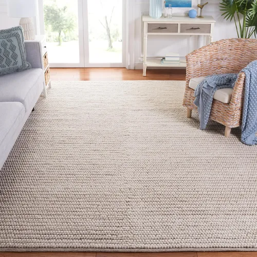 Vista 12 de Martha Stewart x SAFAVIEH - Colección de alfombras de área, 2 pies 3 pulgadas x 9 pies, color marfil y beige, hecha a mano de lana para entrada