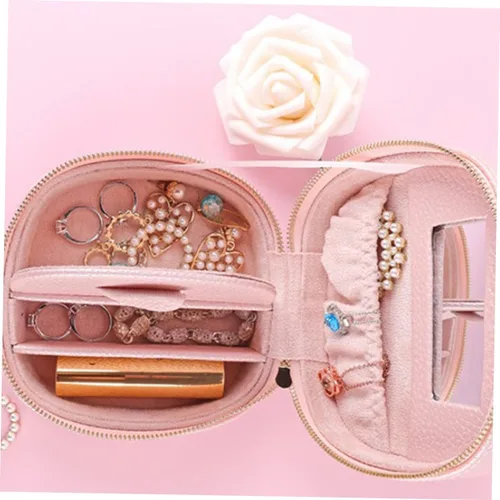 Vista 7 de Holibanna 3pcs Box jewelry storage box earring holders bracelets holder Travel Jewelry Organizer Case travel jewelry holder Necklaces Storage Holder