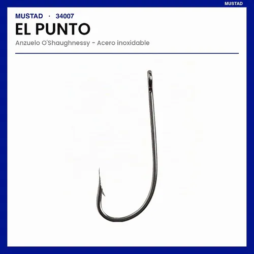 Vista 5 de Mustad Classic 34007 O'Shaughnessy - Gancho de pesca de mango largo para agua salada