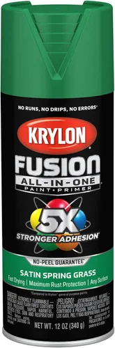 Vista 85 de Krylon Fusion - Pintura en aerosol adhesiva todo en uno para uso en interiores y exteriores, 12 onzas, vidrio de playa