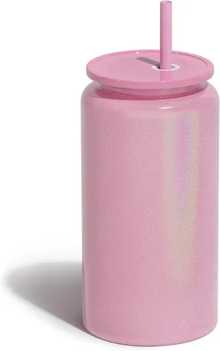 Vista 23 de Paquete de 6 vasos de 16 onzas, vaso aislado con popote, vaso de café