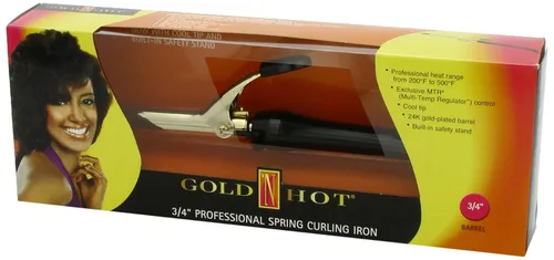Vista 3 de Gold 'N Hot - Rizador profesional con agarre de resorte, 3/4 pulgadas