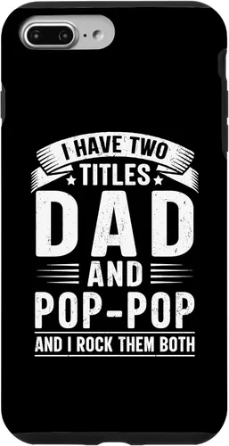 Vista 12 de I Have Two Titles Dad and Pop-Pop Funny Father's Day Grandpa Case for iPhone 17