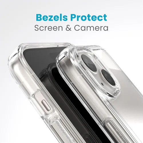 Vista 6 de Speck Funda transparente para iPhone 15 Plus, delgada, protección contra caídas, para iPhone 15 Plus y iPhone 14 Plus, resistente a los arañazos,