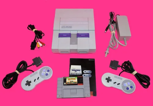 Vista 2 de Super NES Mario Set with 5-Game Cartridge