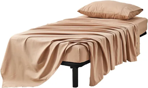 Vista 37 de Kingnex Sábanas de sofá cama individual para sofá cama extraíble de 36 x 72 pulgadas, microfibra suave de doble cepillado 1800, 3 piezas incluyen 1