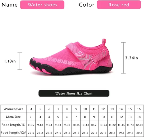 Vista 2 de Zapatos de agua para mujeres y hombres, zapatos de meter para hombres, zapatos de caminar descalzos, zapatos de agua de secado rápido para zapatos