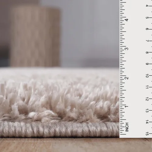 Vista 2 de Superior Alfombra grande para interiores con respaldo de algodón, ultra afelpada y suave, mullida para sala de estar, dormitorio, oficina, sala