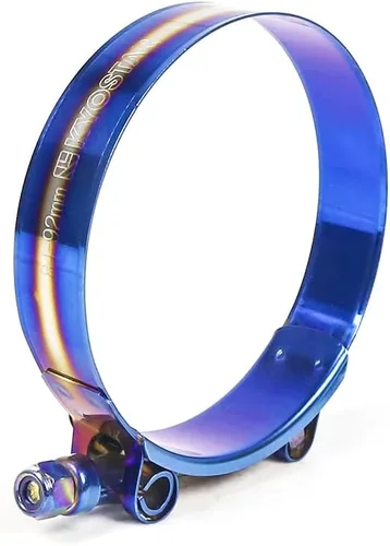 Vista 15 de Kyostar - Abrazadera de manguera con perno en T de acero inoxidable ajustable de 1.75" (44mm - 53mm) en negro (electroforesis)